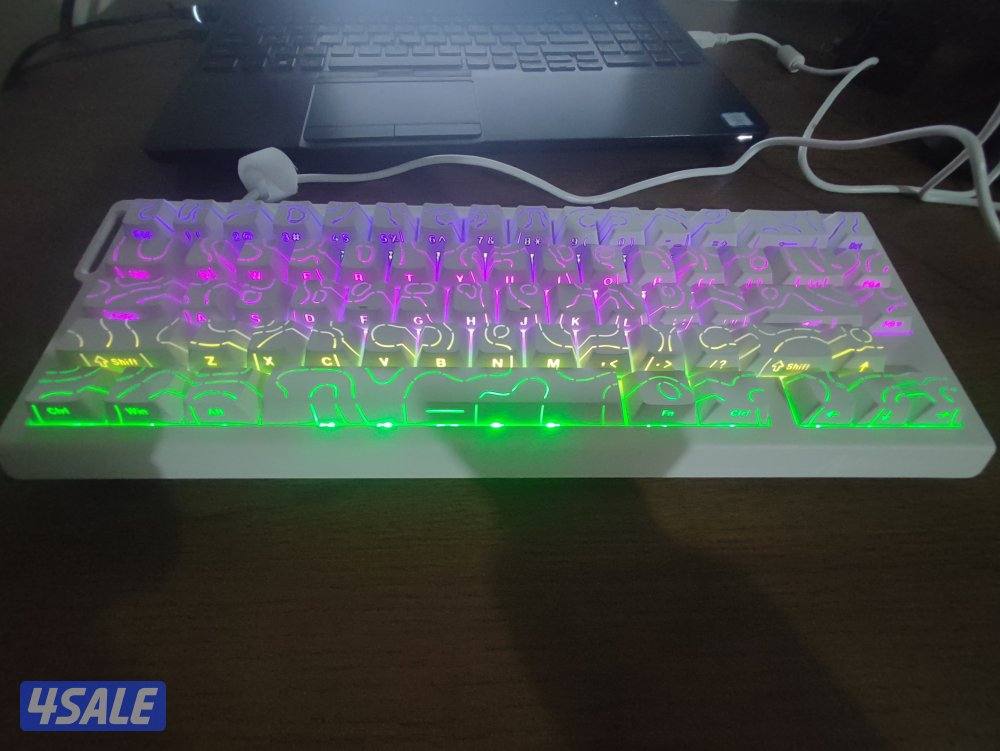 كيبورد attack shark x68 he ابيض مغناطيسي2