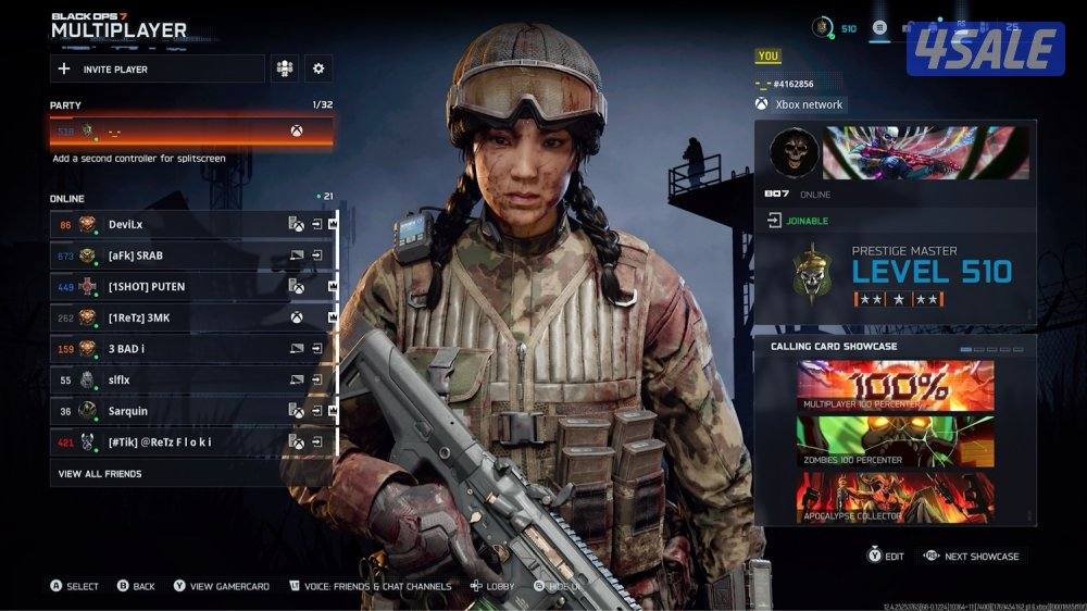 بلاك اوبس 7 فاتح لون ملتي بلاير و زومبي و اند قيم و وارزون0