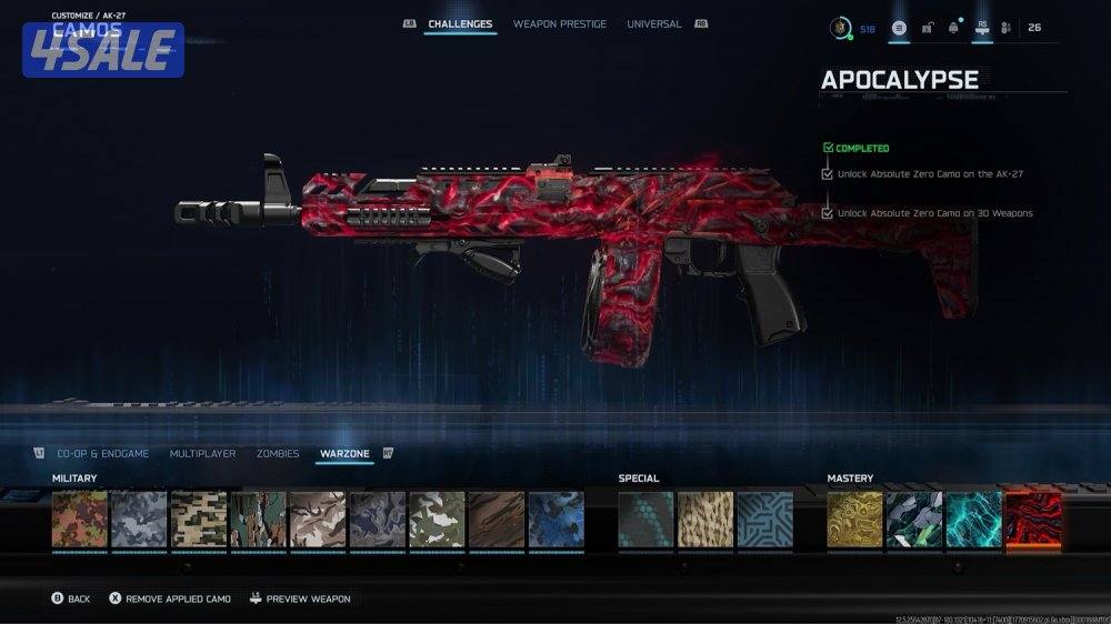 بلاك أوبس 7 فاتح كل الالوآن و كاولن كارد ميه متلي و زومبي1