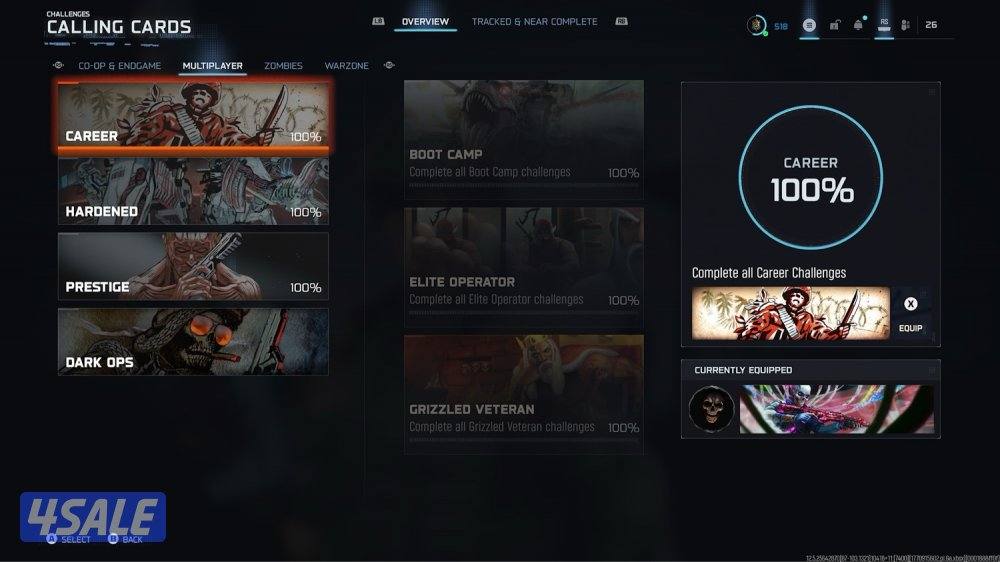 بلاك أوبس 7 فاتح كل الالوآن و كاولن كارد ميه متلي و زومبي4