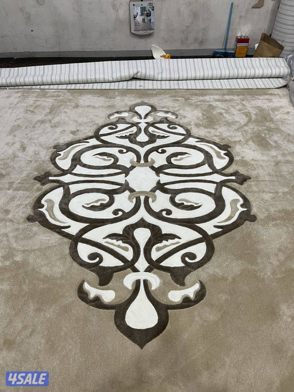 تفصال مساند ظهر + فرش سجاد حسب الطلب يوجد جميع الالوان + حفر يدوي0