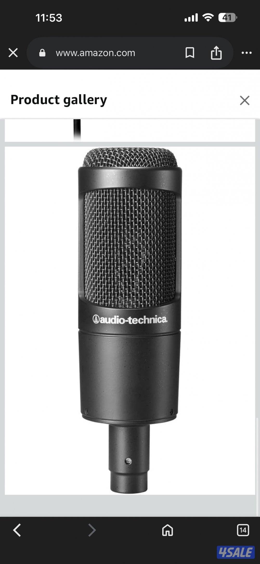 للبيع مايك audio technica 2035 و كرت صوت   focusrite solo 4th gen1