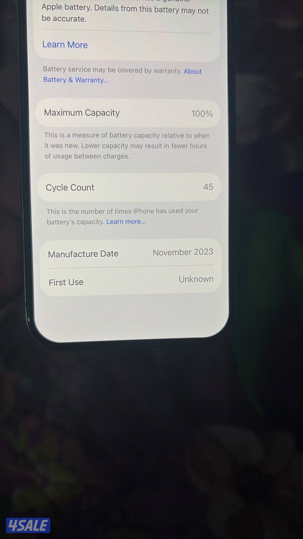 Iphone 15 pro in very good condition 256gb 100% battery no box4
