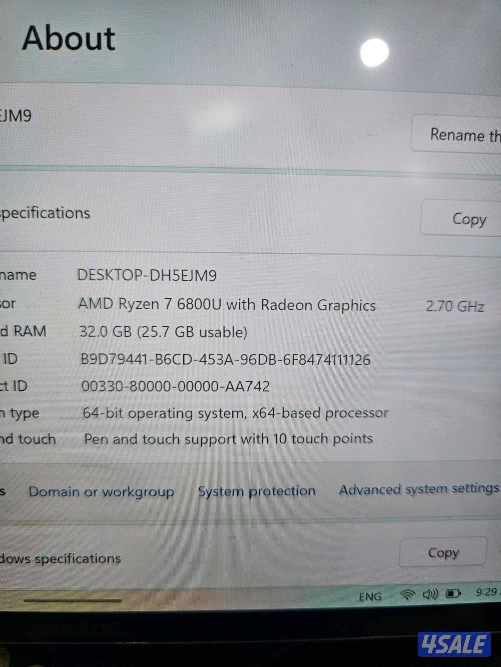 للبيع جهاز aokzoe a1 pro 32gb5