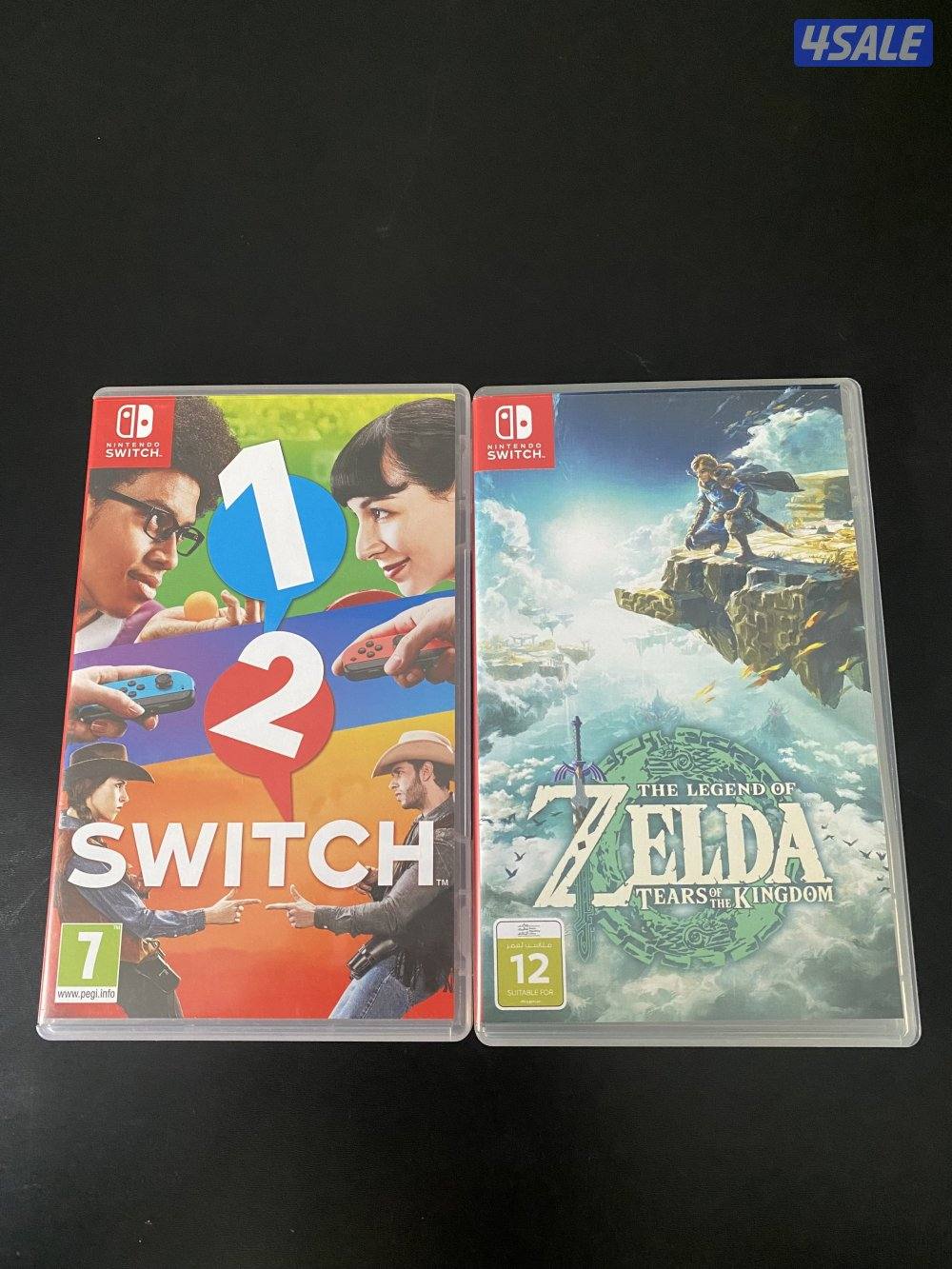 Nintendo Switch OLED Neon + 4 Games + Case – Excellent Condition6