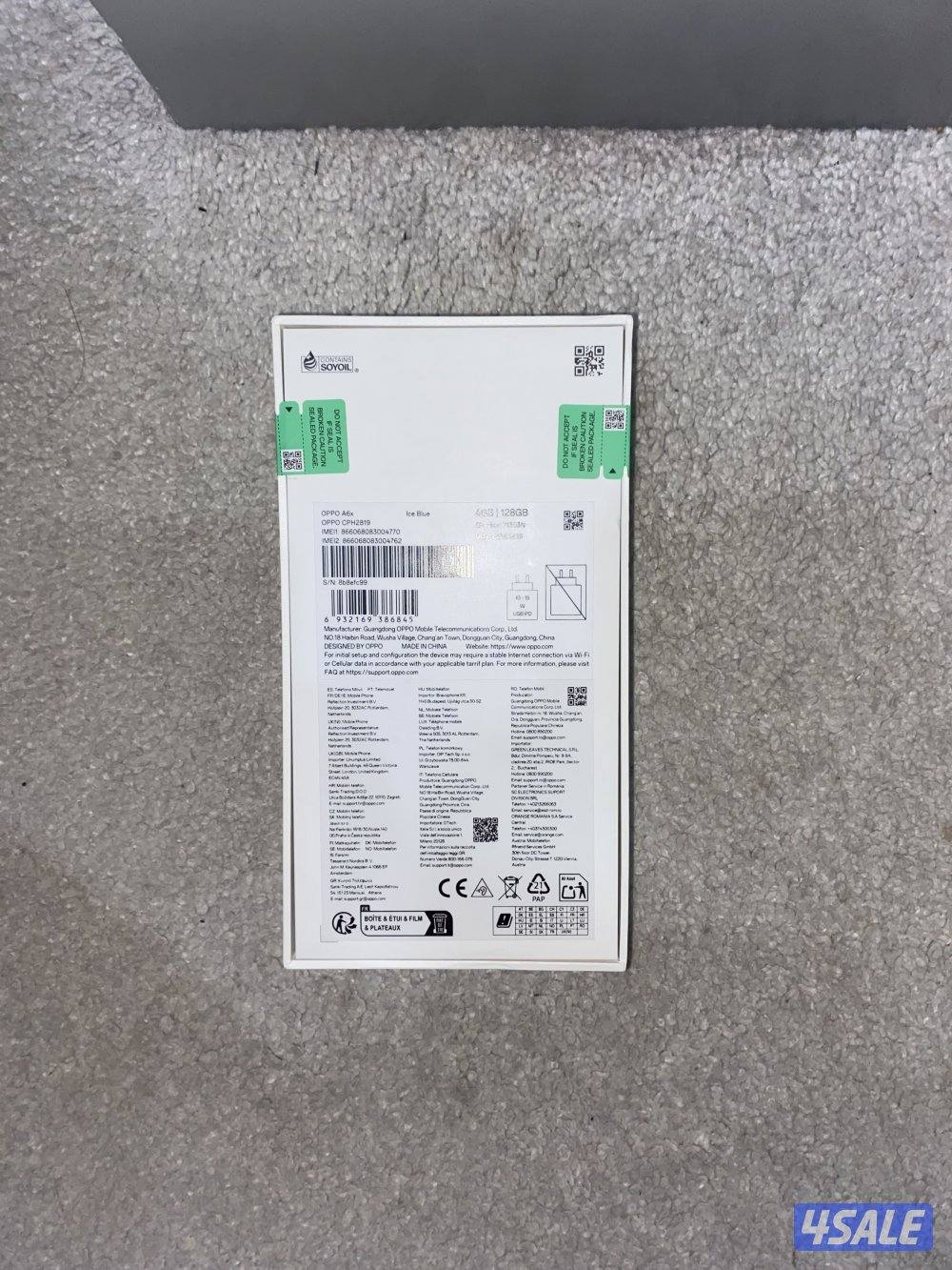 Oppo A6X Phone, 6.75”, 4GB RAM, 128GB - Ice Blue3