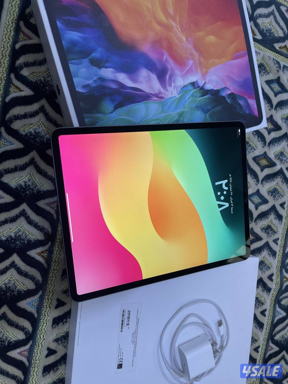 ايباد ابل برو 12.9 انش 128 قيقا الجيل الرابع نظيف جدا مو مفتوح1