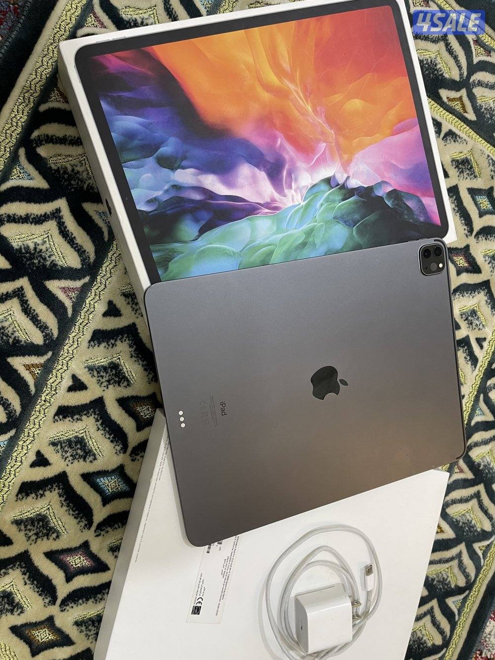 ايباد ابل برو 12.9 انش 128 قيقا الجيل الرابع نظيف جدا مو مفتوح2