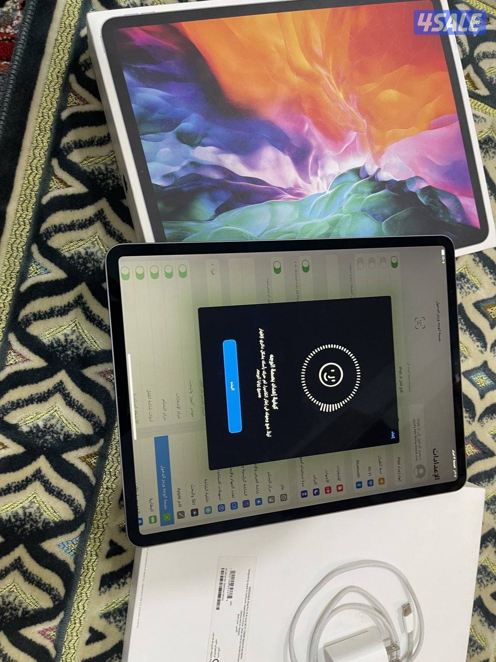 ايباد ابل برو 12.9 انش 128 قيقا الجيل الرابع نظيف جدا مو مفتوح3