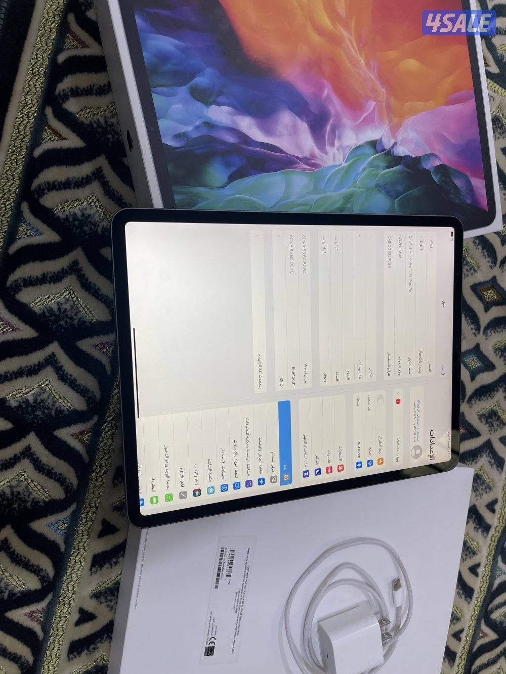 ايباد ابل برو 12.9 انش 128 قيقا الجيل الرابع نظيف جدا مو مفتوح5