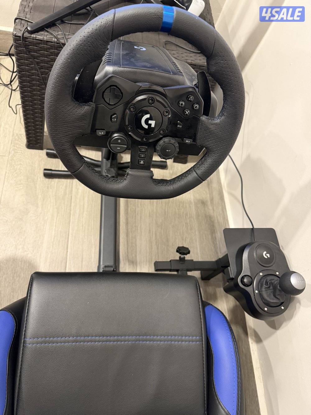 للبيع سكان وقير logitech g923 مع كرسي gamax نظاف جدا استعمال شهرين فقط3