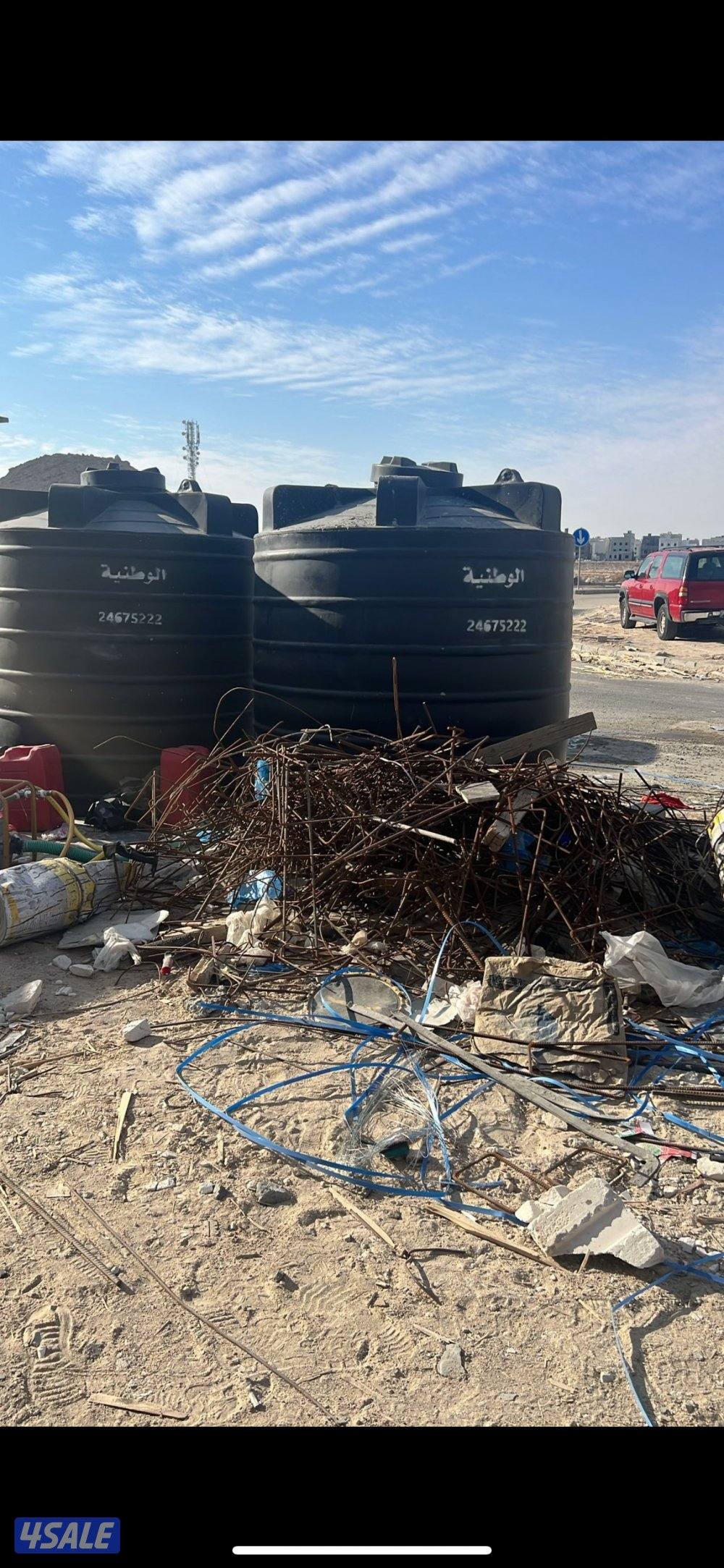 نشتري جميع أنواع السكراب حديد المنيوم نحاس شاليهات مضلات حمامات فيبر2