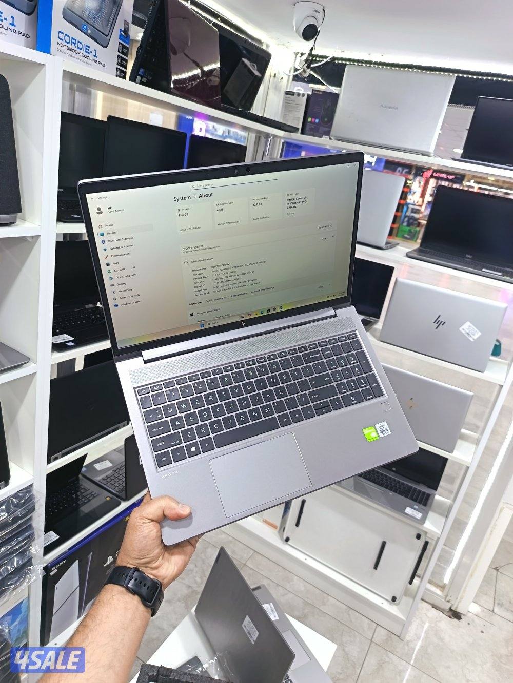 hp ZBook power 15 G7 core i9 10th gen Ram 32 ddr4 Hard ssd Nvidia 4g2