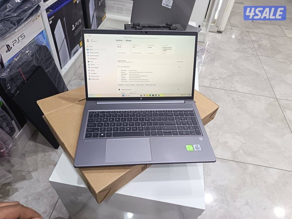 hp ZBook power 15 G7 core i9 10th gen Ram 32 ddr4 Hard ssd Nvidia 4g8