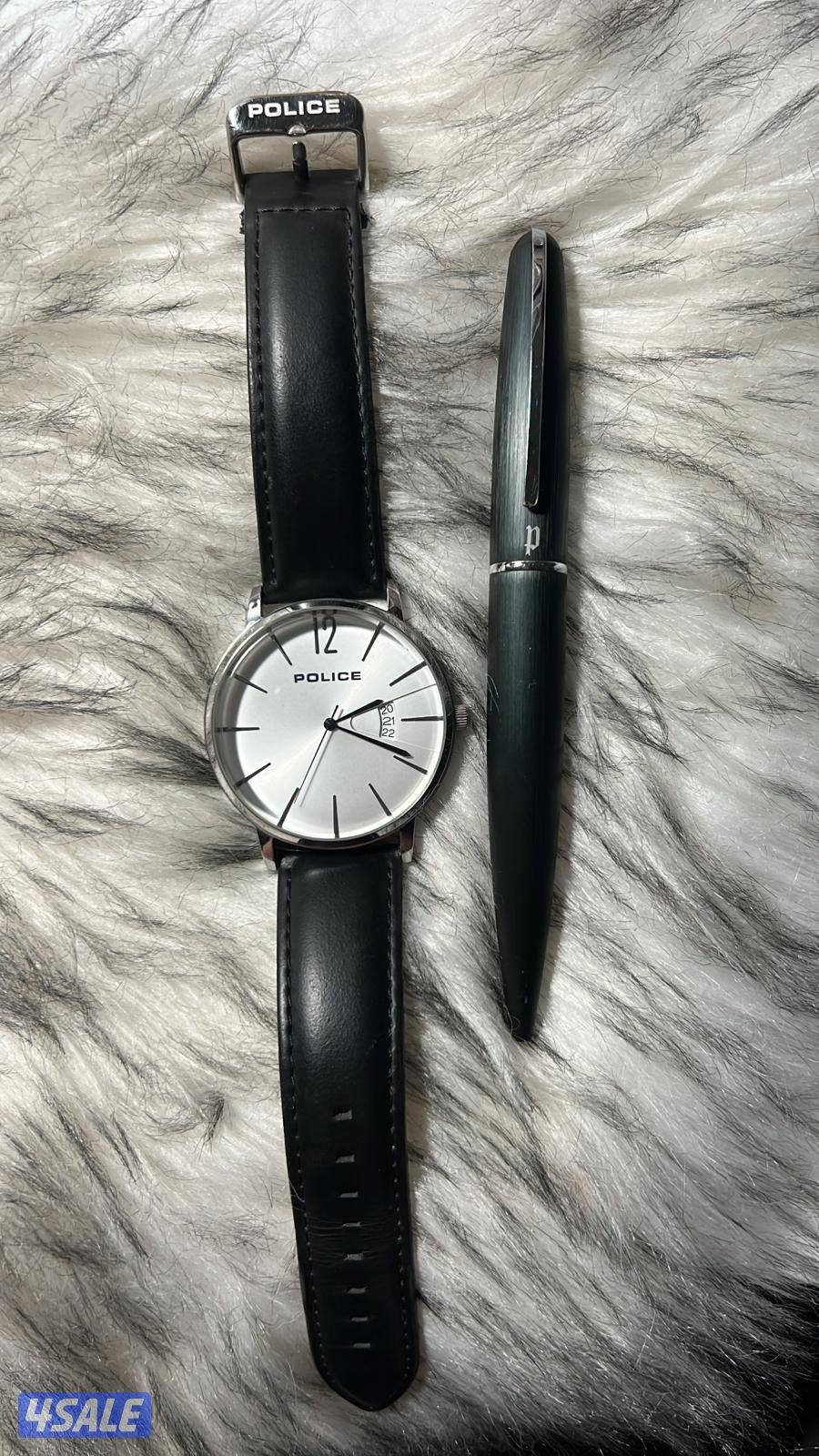 ⭐️للبيع ساعه وقلم police أصلي ⭐️0
