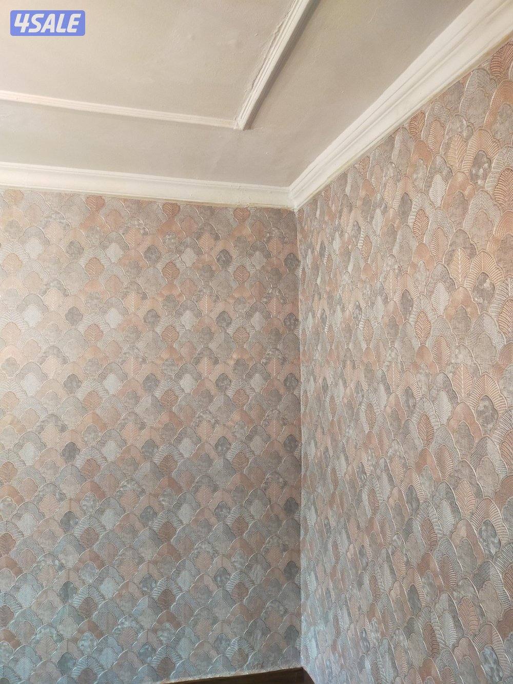 اصباغ وتركيب ورق جدران وتركيب باركيه خشب4