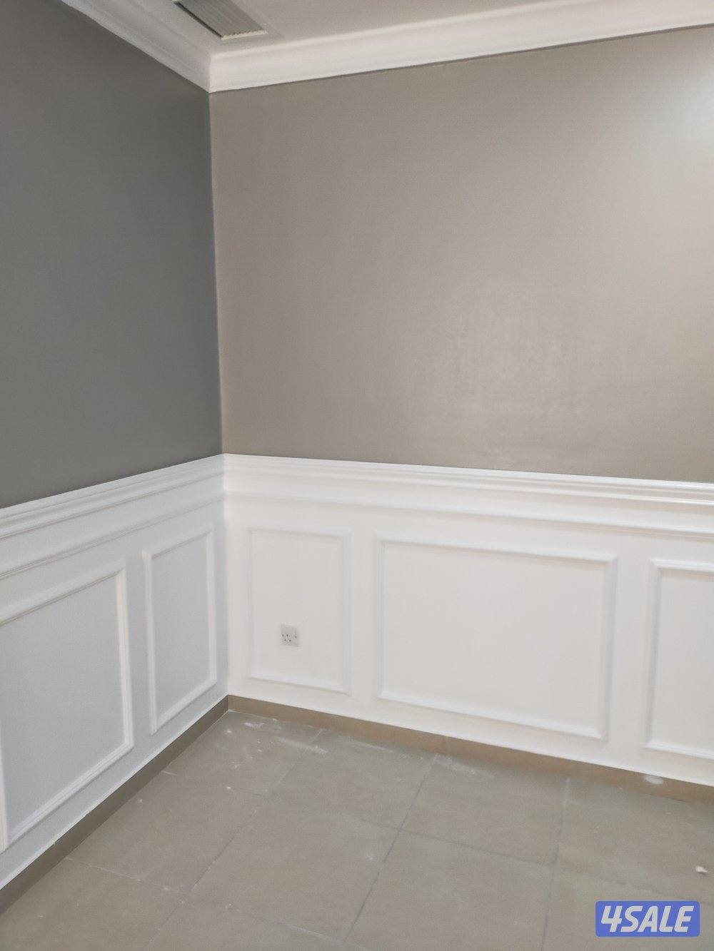 اصباغ وتركيب ورق جدران وتركيب باركيه خشب5