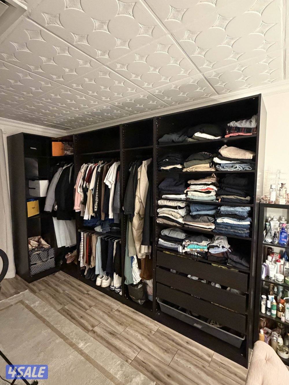 خزانة من ايكيا جديد ، كومندينا مع مرأة مع جوارير مع ارفف0