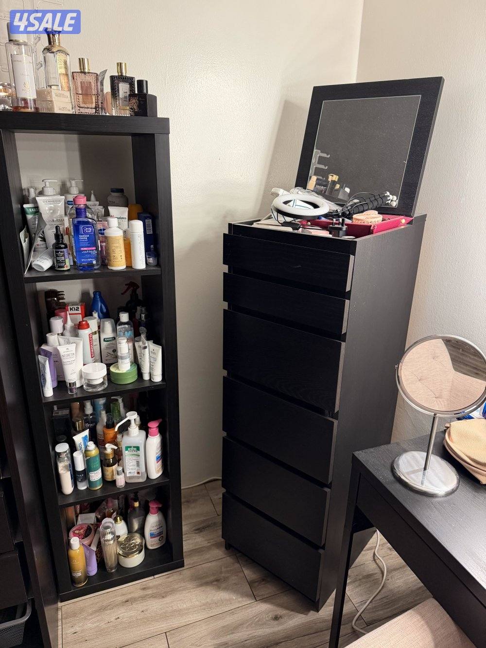 خزانة من ايكيا جديد ، كومندينا مع مرأة مع جوارير مع ارفف3