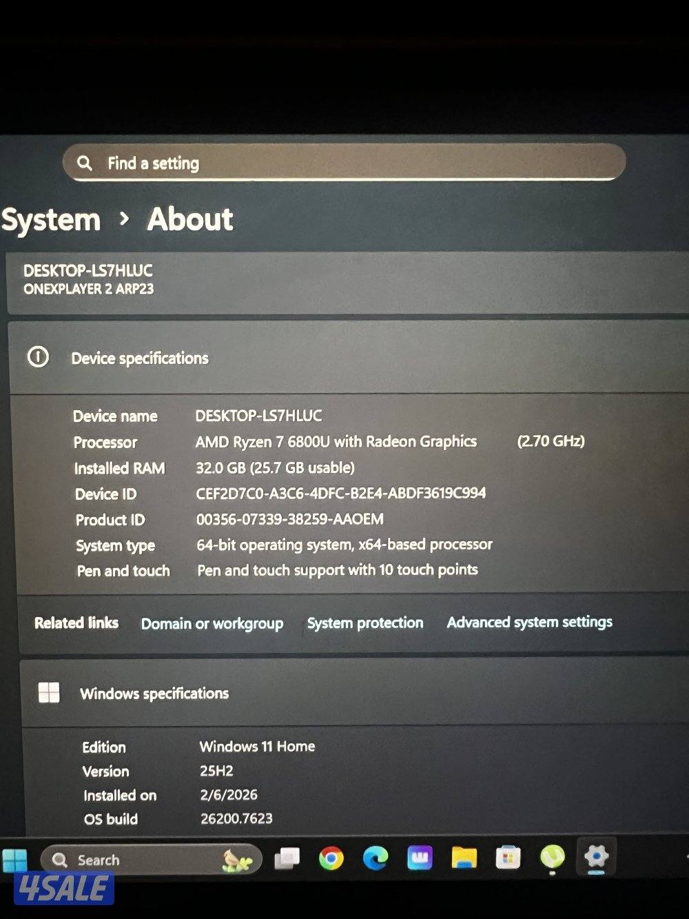 للبيع onexplayer قيمنيق pc محمول الجهاز نظيف حيلل وكلشي يديد فيه !!3
