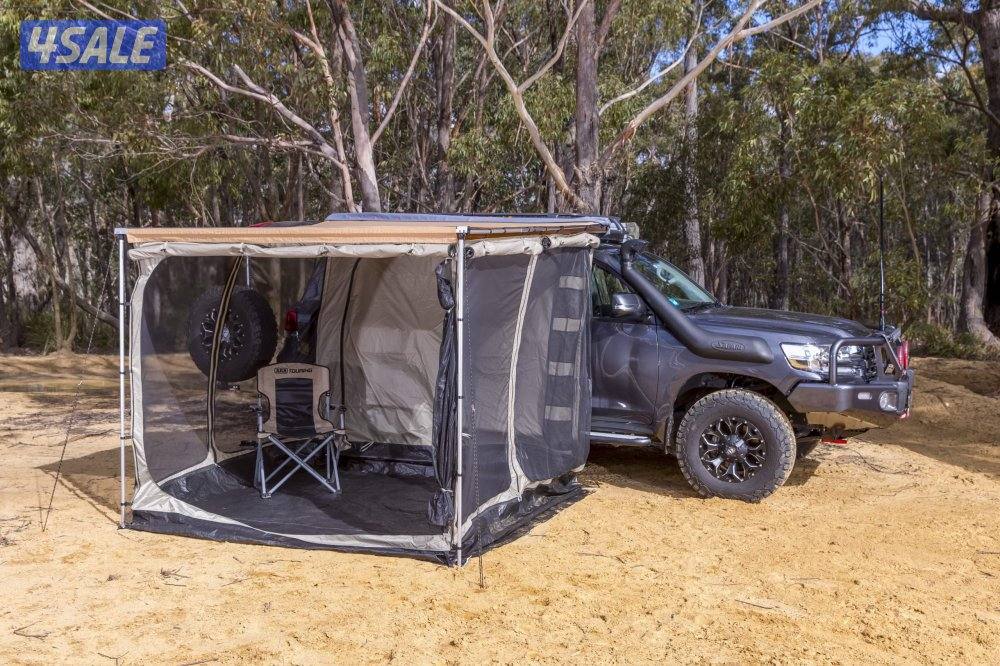 للبيع  مظله مع خيمتها  للسياره جانبيه (ARB ALUMINUM AWNING 2.5 x2.5)1