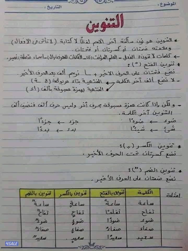 معلمة لغة عربية لجميع المراحل و تأسيس للطلاب الضعاف بالمنطقة العاشرة2