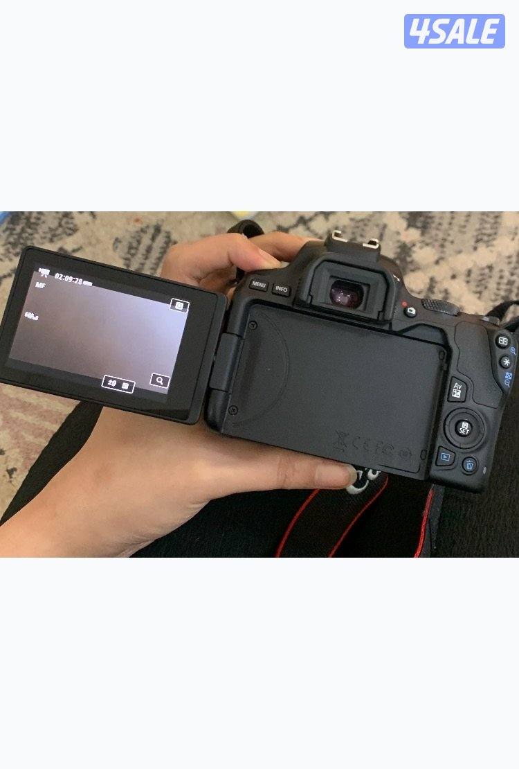 كاميرا كانون جديده مو مستعملة مع كل اغراضها وعدساتها2