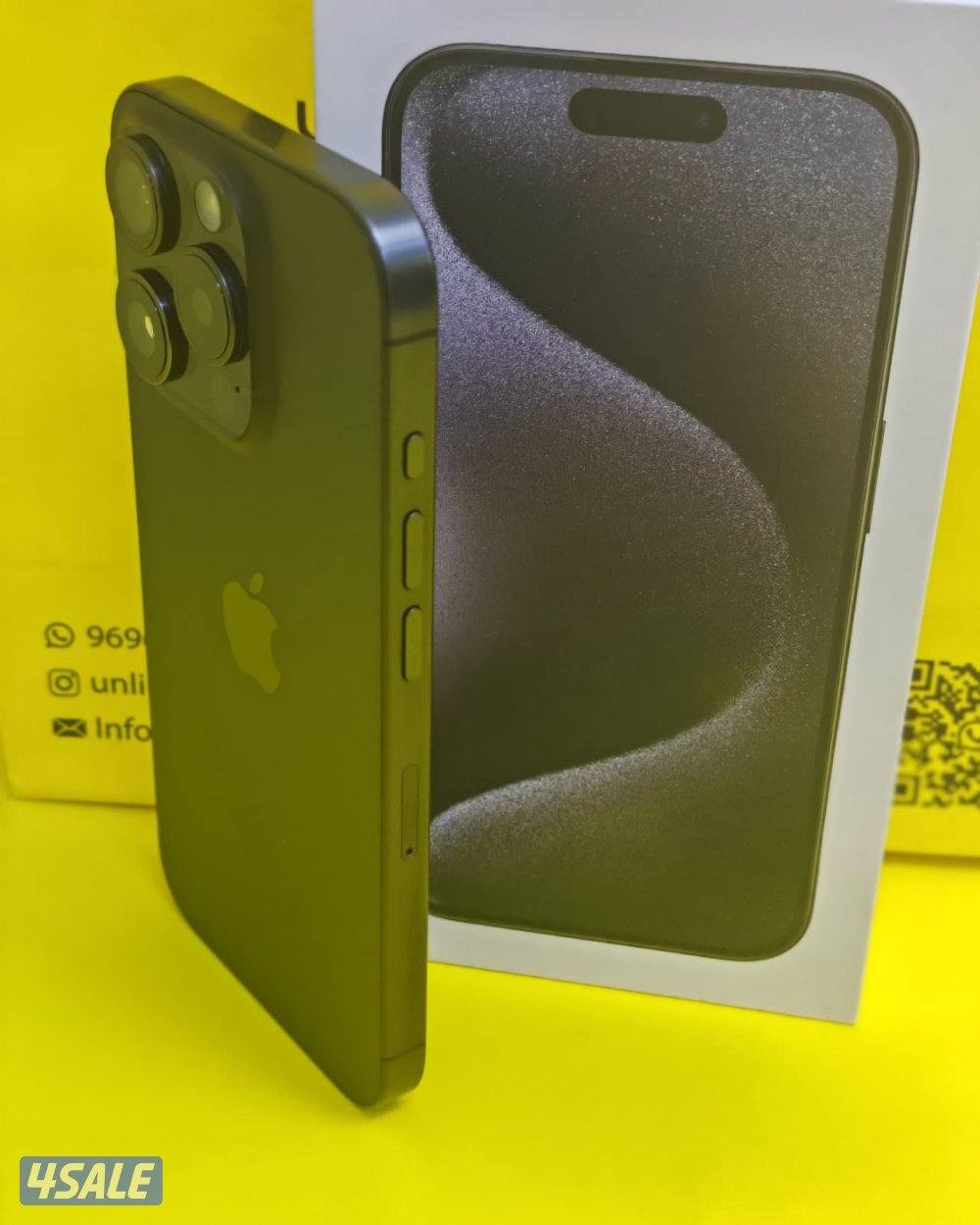 iPhone 15 Pro 256GB Black – 78% ايفون 15 برو  مستعمل كالجديد البطارية1