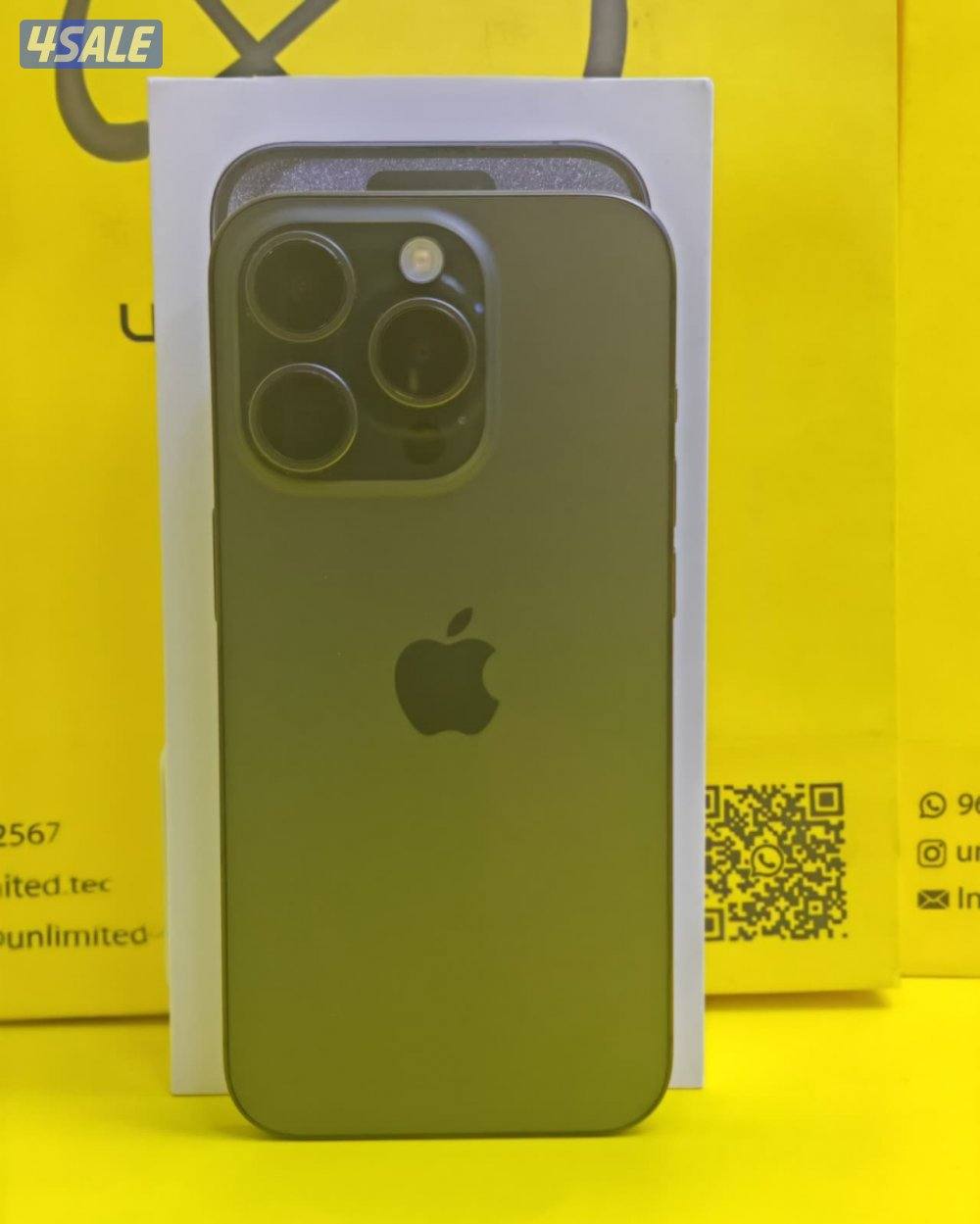 iPhone 15 Pro 256GB Black – 78% ايفون 15 برو  مستعمل كالجديد البطارية7