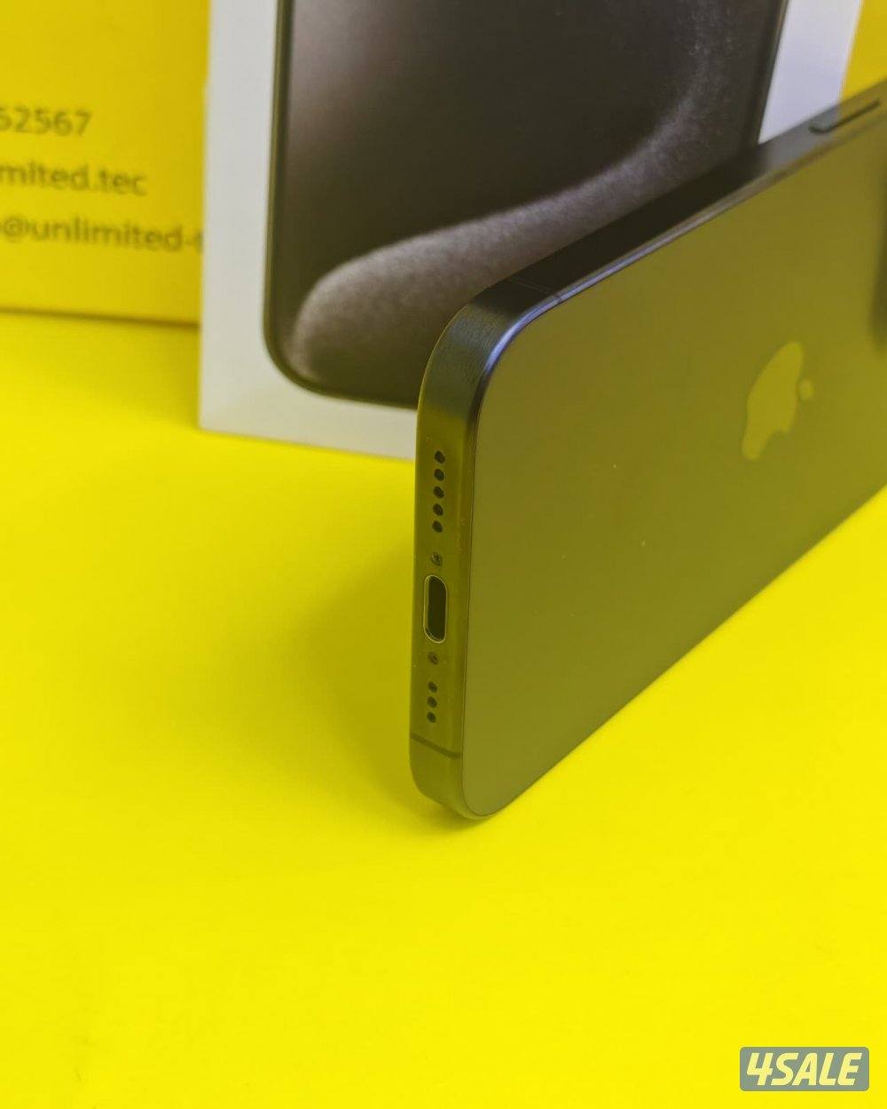 iPhone 15 Pro 256GB Black – 78% ايفون 15 برو  مستعمل كالجديد البطارية12