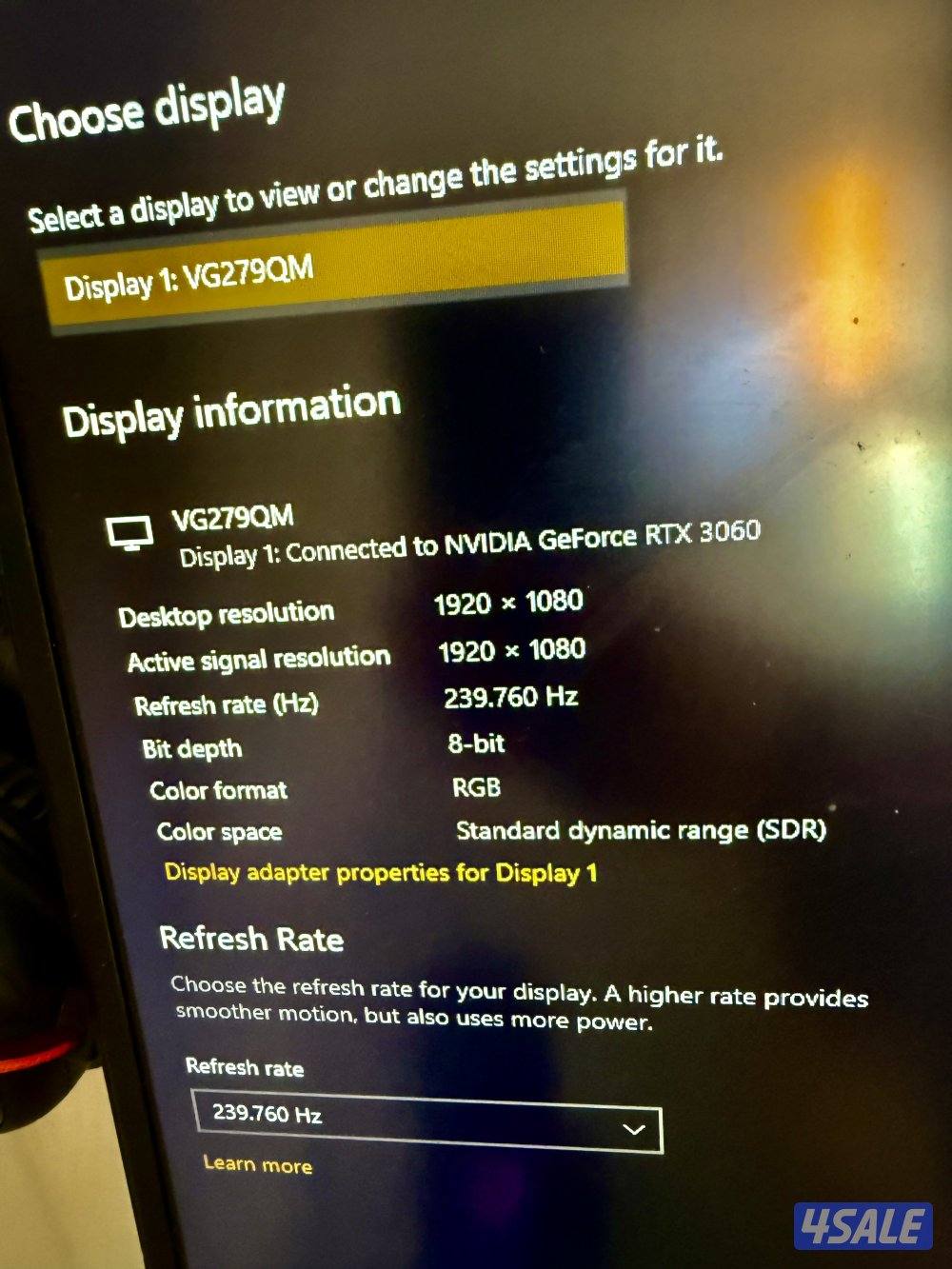 Pc monitor شاشة قيمنق1