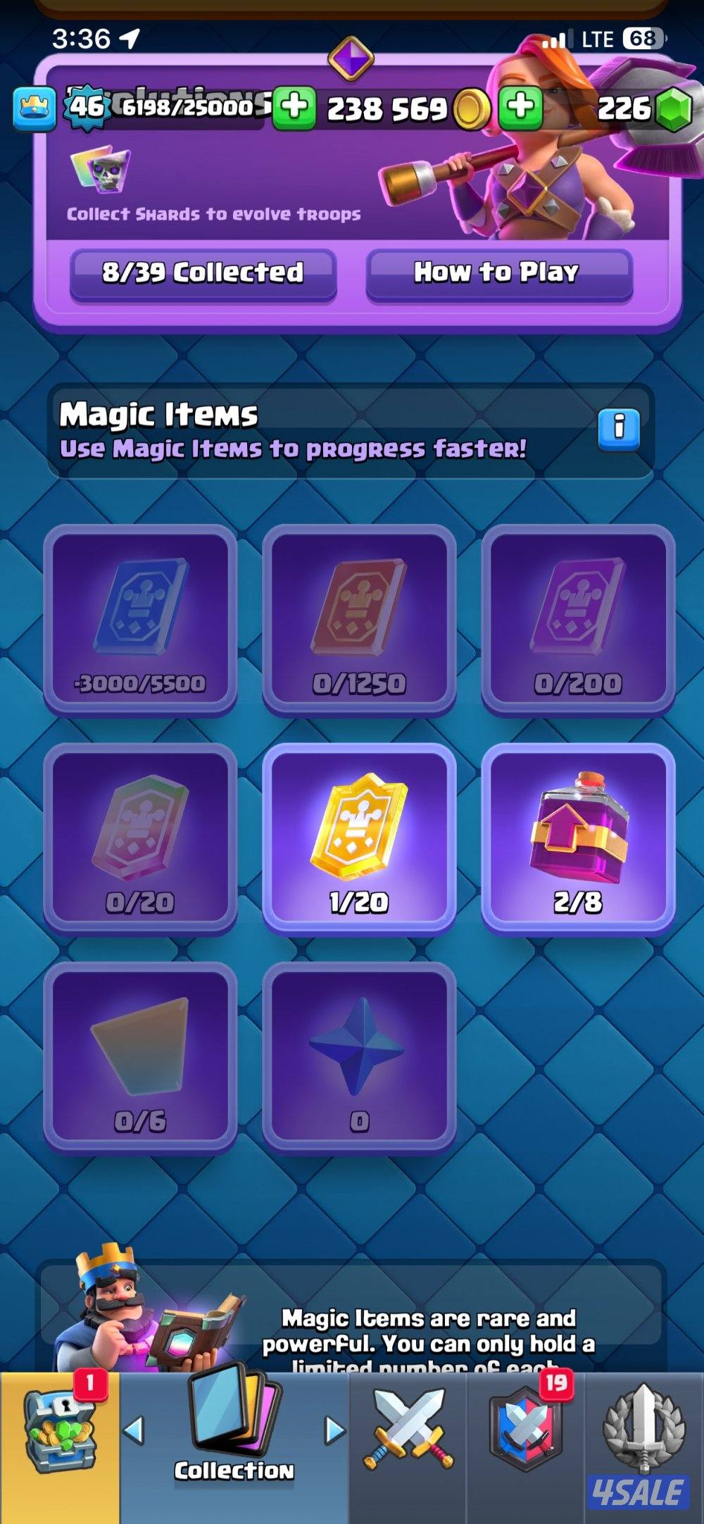 حط سعرك بالخاص حساب كلاش رويال12