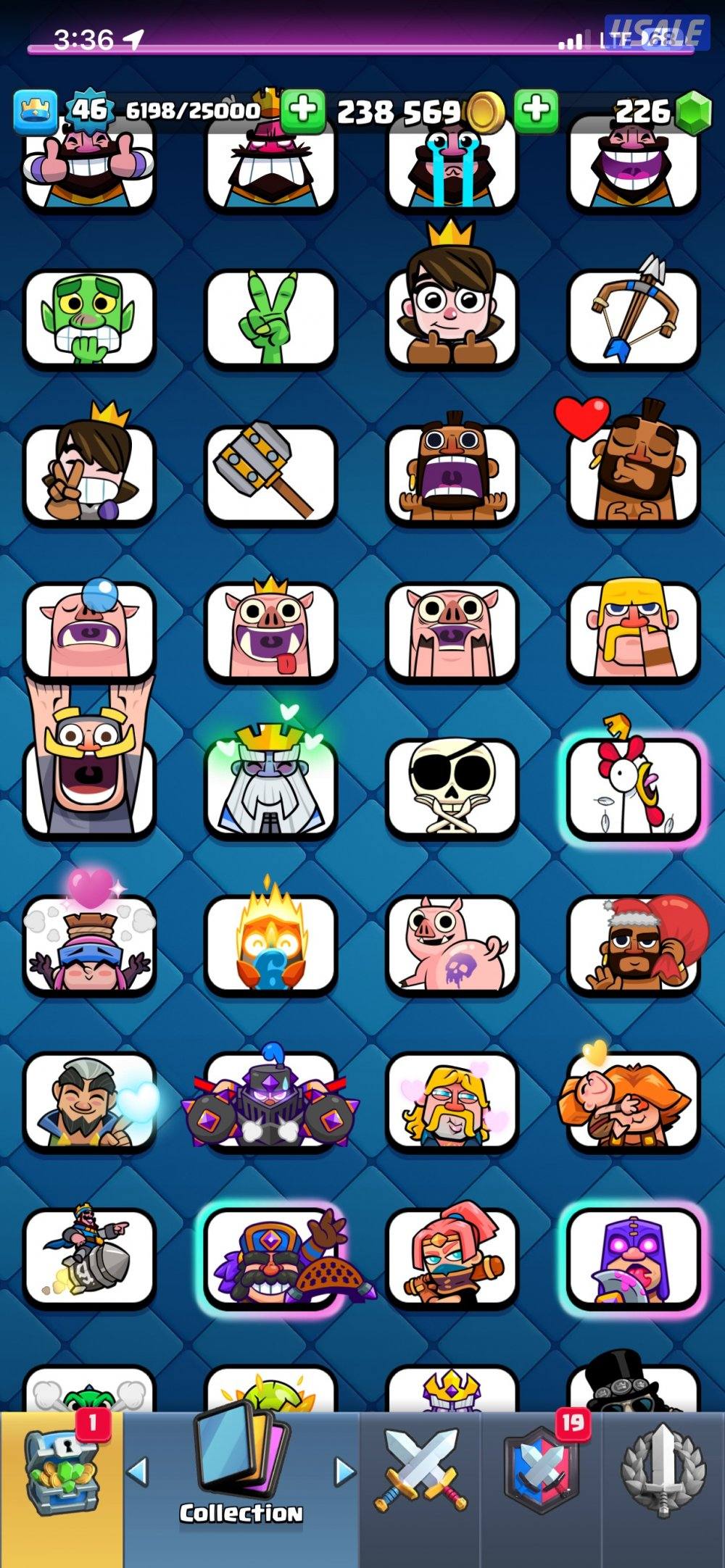 حط سعرك بالخاص حساب كلاش رويال15