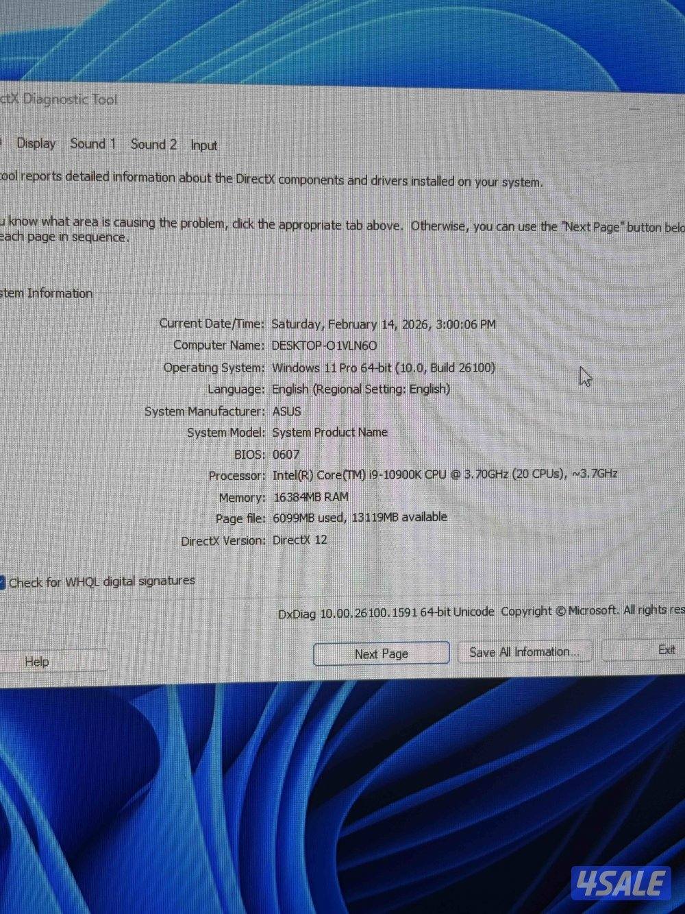 للبيع كمبيوتر قيمنق قوي جدًا2