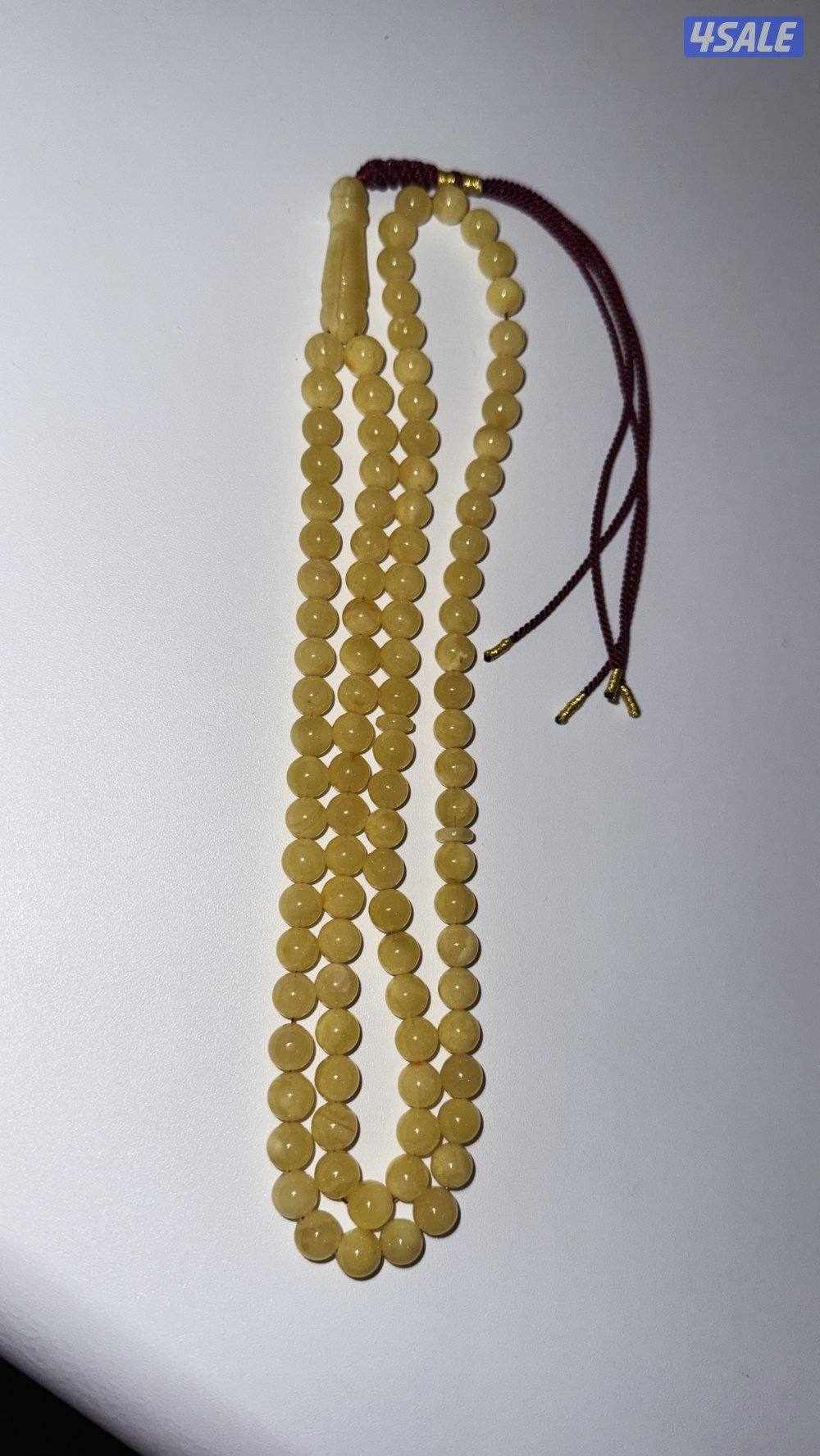 كهرب جميل ماخذ بياض 27،5غ 7/8 ملي 99خرزه0