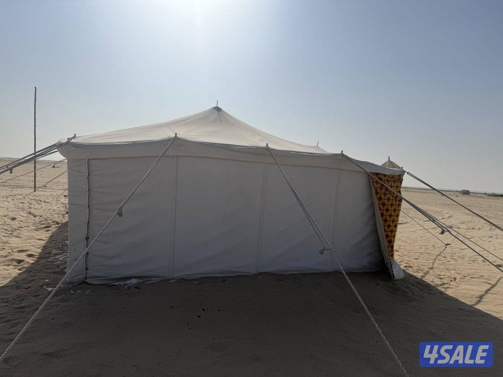 خيمه الصباح 9في 5 شراع اصفر مشجر استخدامها شهر واحد كالجديد1