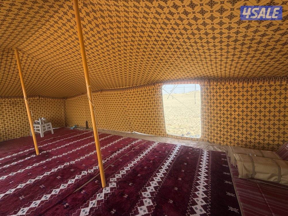 خيمه الصباح 9في 5 شراع اصفر مشجر استخدامها شهر واحد كالجديد5