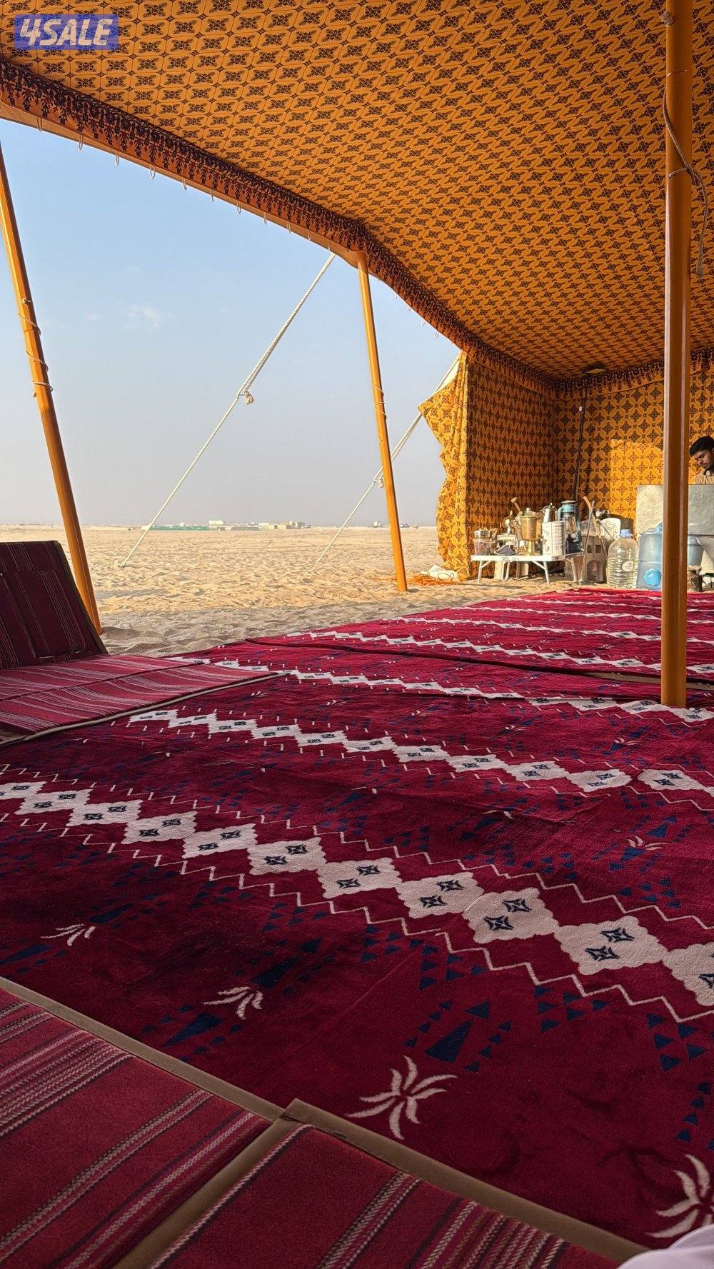 خيمه الصباح 9في 5 شراع اصفر مشجر استخدامها شهر واحد كالجديد8