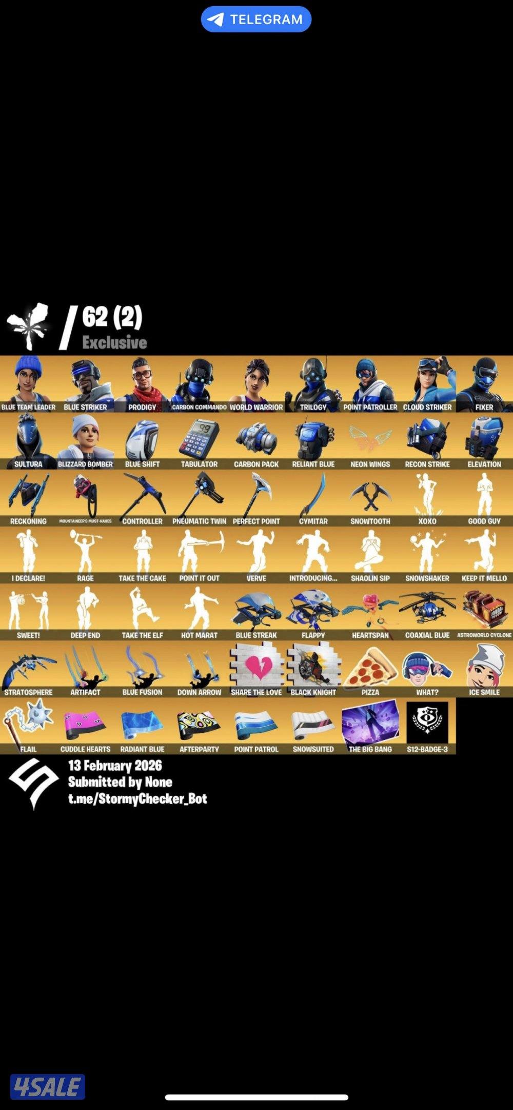 حساب فورت نايت للبيع .1