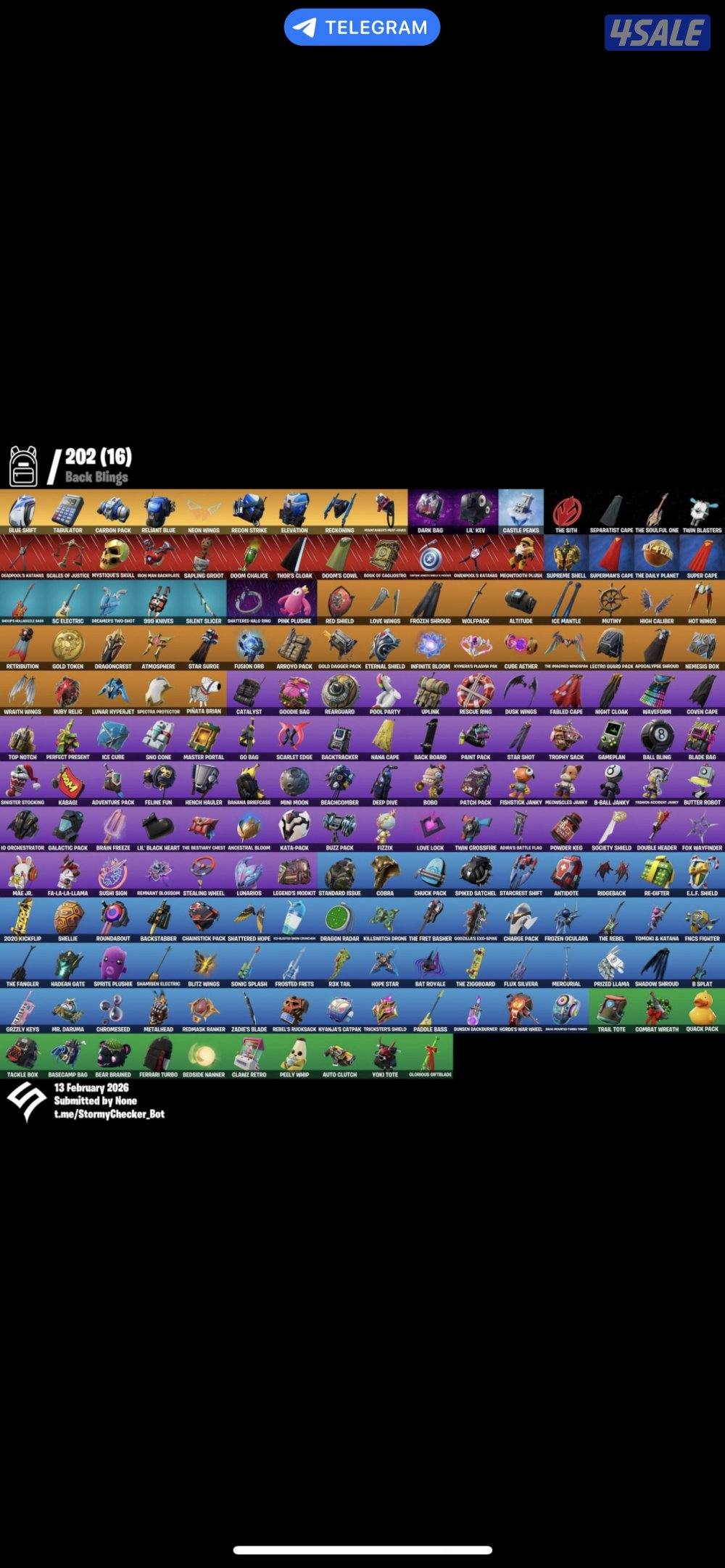 حساب فورت نايت للبيع .7