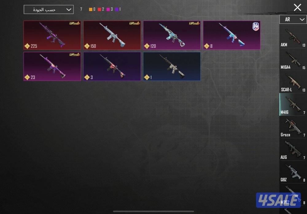 حساب ببجي اسطوري3