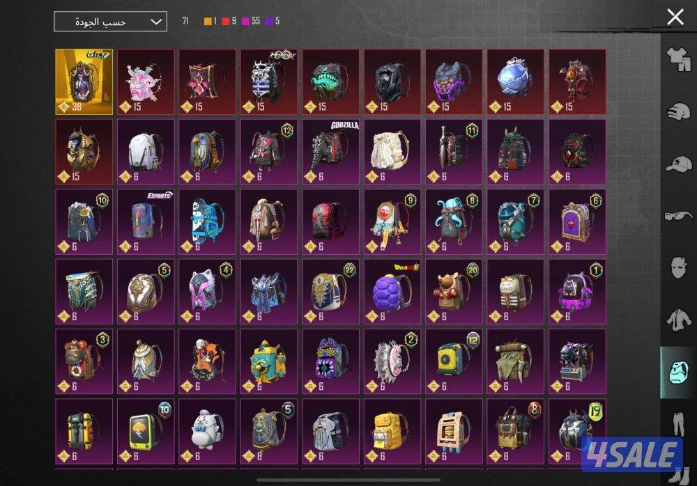 حساب ببجي اسطوري5