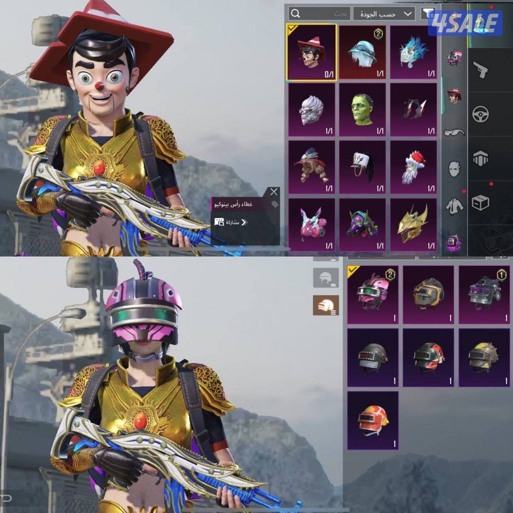 حسابات ببجي منوعه ~ المحارب ولفله عالي ٦٣🔥5