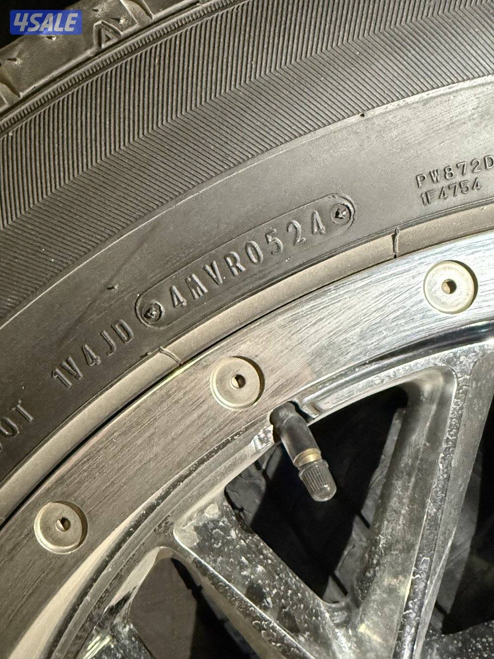 رنقات MOTO METAL وتواير DANLOP حجم 20 يدد مع فلنجات وبراقيهم وسناسرهم3