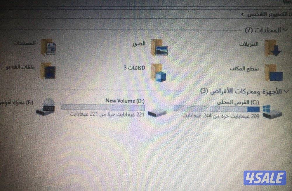 لابتوب توشيبا نظيف كور5 هارد500SSD8