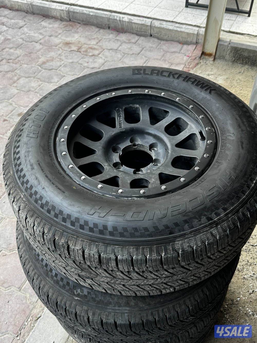 رنقات ميثود حجم 17 6 براغي مع تواير جدد نضاف موديل حديث1