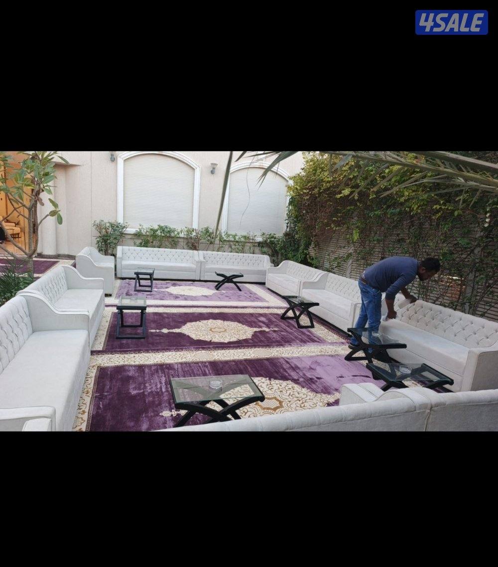 تأجير كراسي وطاولات وزينه منازل وجميع مستلزمات الافراح1