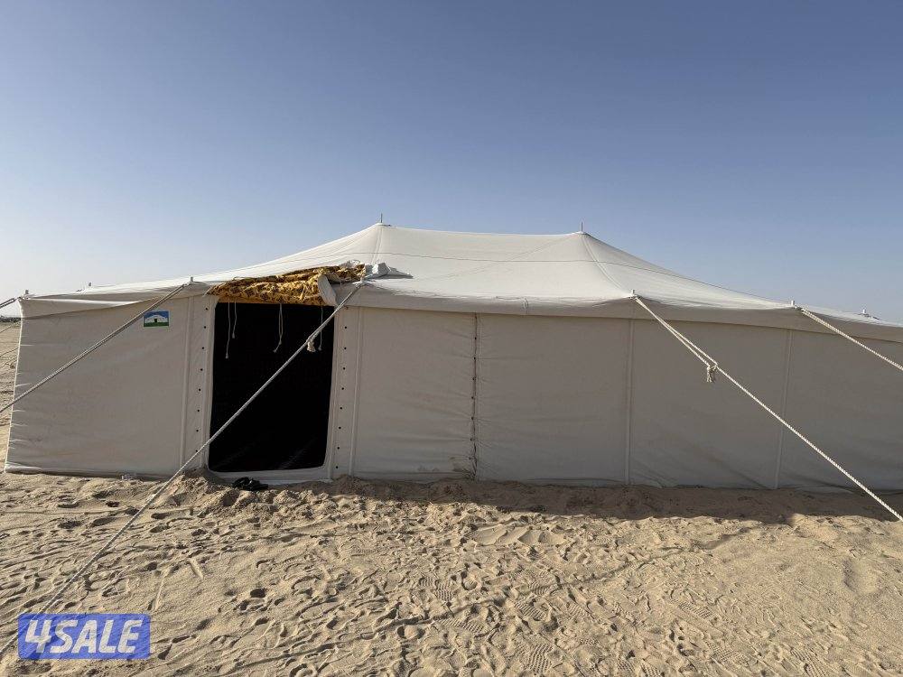 خيمه الصباح 9في 5 شراع اصفر مشجر استخدامها شهر واحد كالجديد9