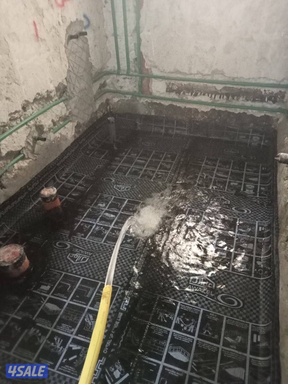 عمل جميع انواع العوازل اسطح حمامات مطابخ للشمريكي شروف ابو حسين للعواس4