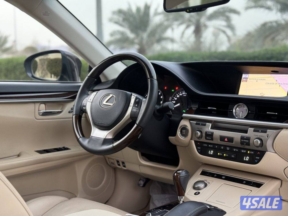 لكزس ES350 موديل 2014 بحاله الوكاله شرط الفحص14